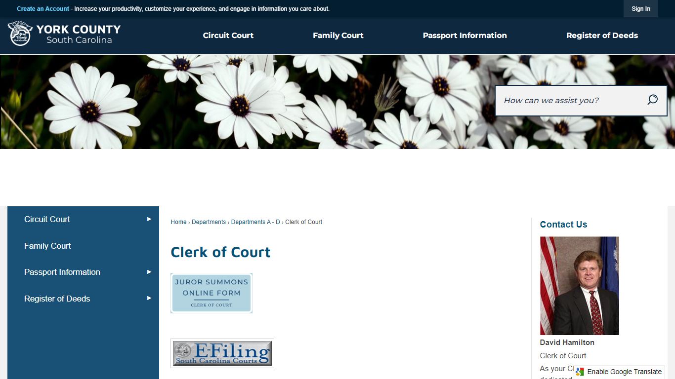 Clerk of Court | York, SC - York County Gov